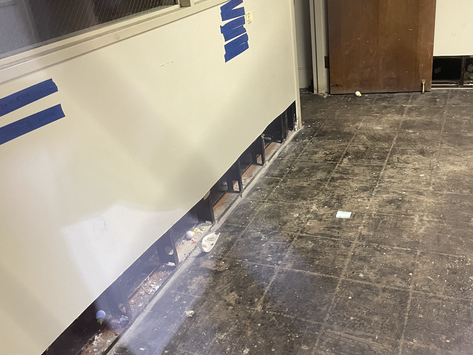 Asbestos found in Campus Center requires abatement of contaminated materials