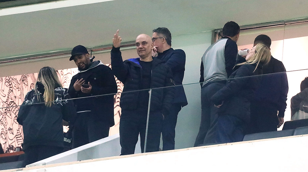 Moraes faz gesto obsceno em dia de sanção dos EUA Foto: ALEX SILVA/ESTADÃO CONTEÚDO