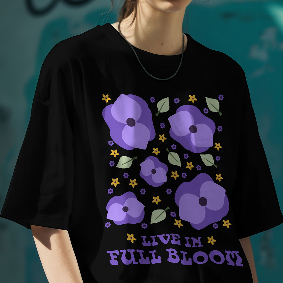Thumbnail: Purple Bloom Premium Tshirt