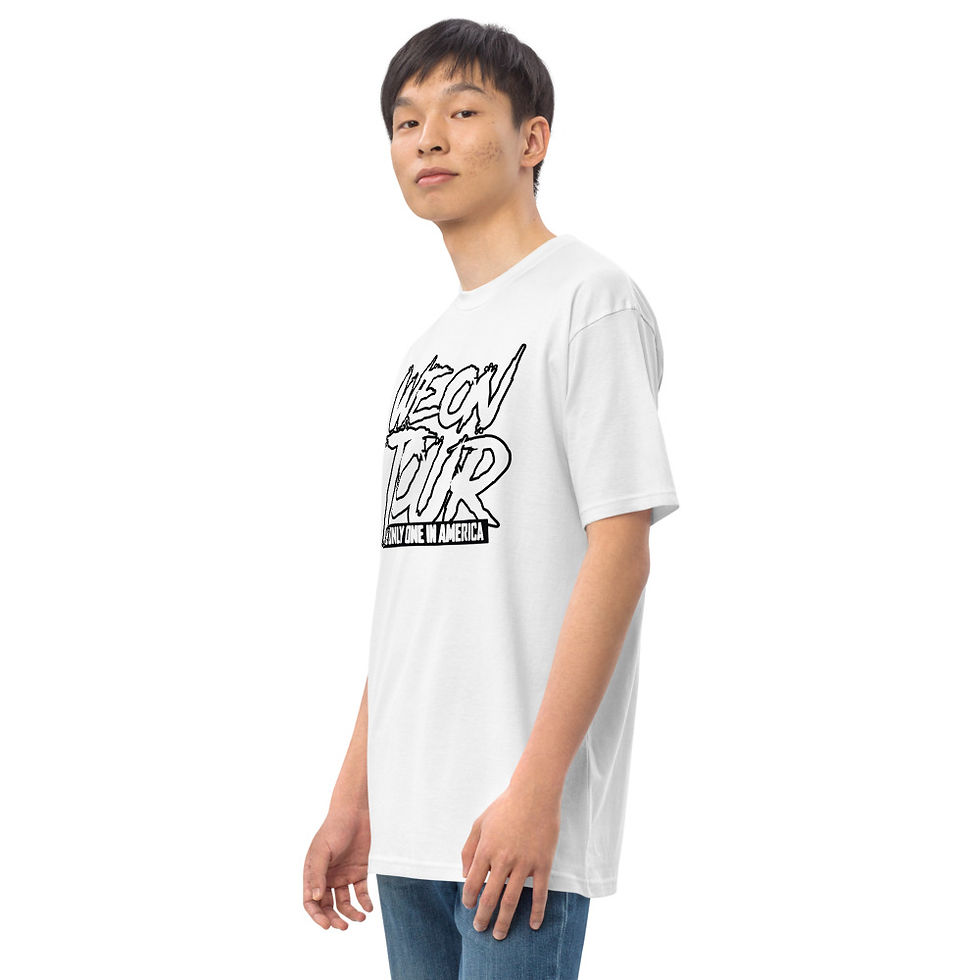 Thumbnail: We On Tour Men's White Box Tee