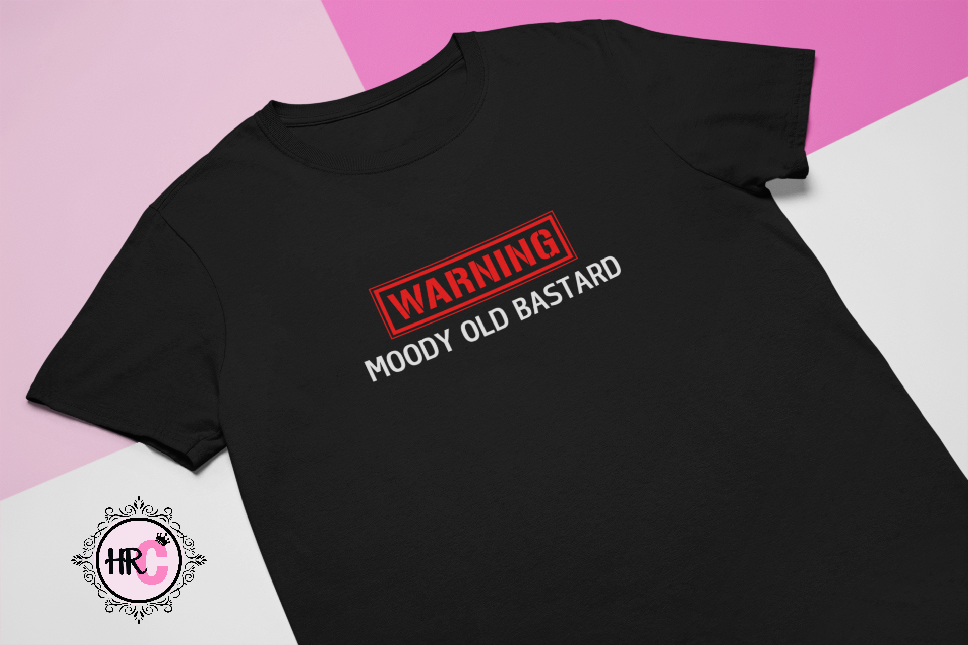 Warning Moody Old Bastard T-Shirt Funny Rude Slogan Adult Humour Tee HRC