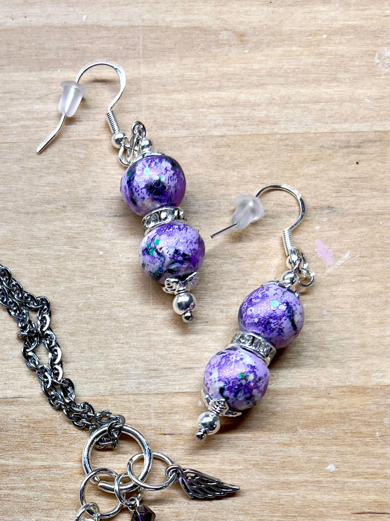 Double Memory Bead Earrings