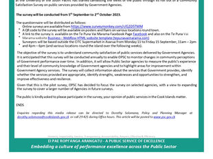 Office of the Public Service Commissioner Media Release