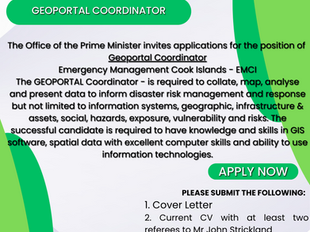 Koutu Mana Tutara O Te Ipukarea: WE ARE HIRING - GEOPORTAL COORDINATOR
