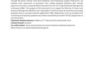 Capacity Needs Assessment Consultant - Green Climate Fund (GCF) Readiness and Preparatory Support Programme 