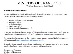 Ministry of Transport - Vacancies