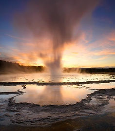 Geyser at Yellowstone