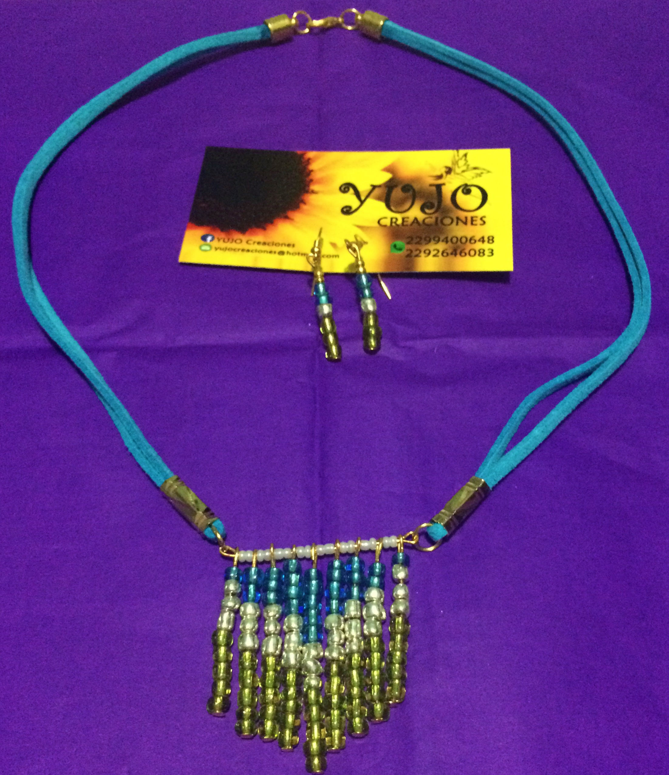 COLLAR TRIBAL Y ARETES