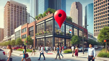 Walk-in traffic at a Houston business driven by local SEO visibility
