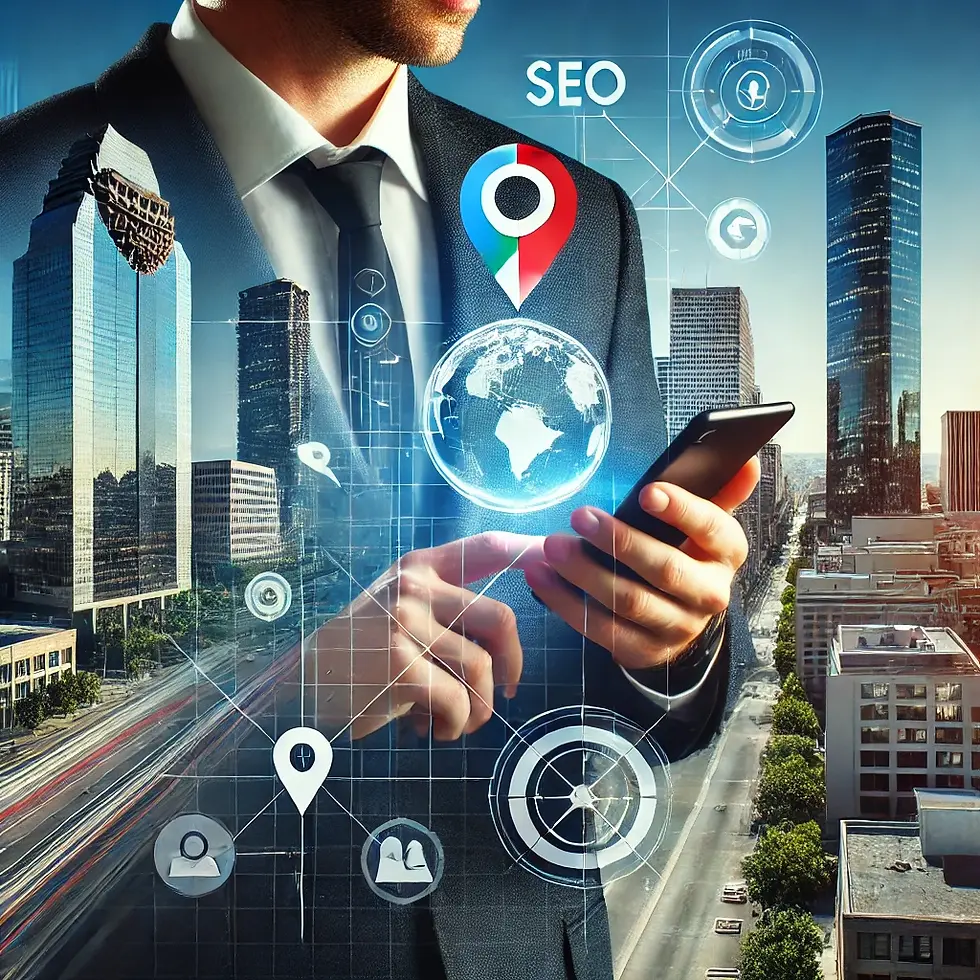 Mobile optimization for Houston local SEO illustration