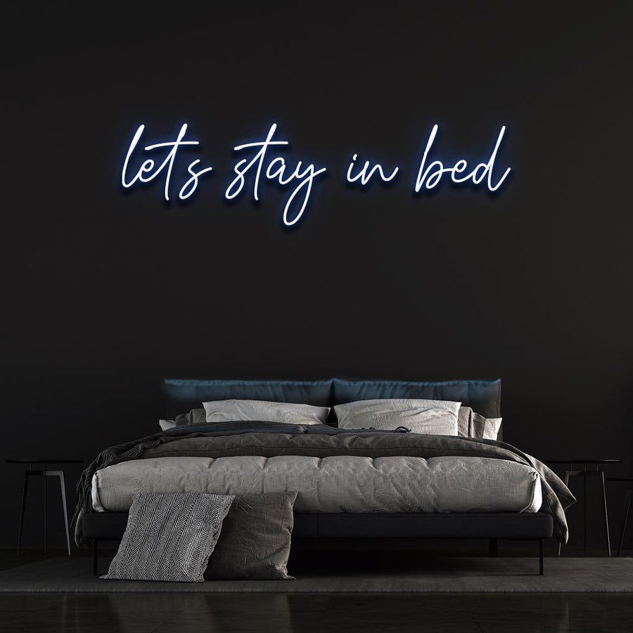 サムネイル： Let's Stay In Bed LED Neon Sign, Neon Sign Custom, Home Decor