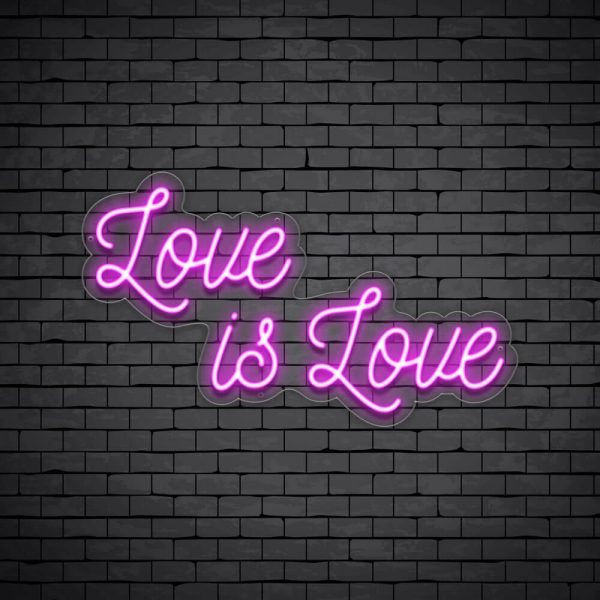 Thumbnail: Love Is Love LED Neon Sign, Neon Sign Custom, Home Decor