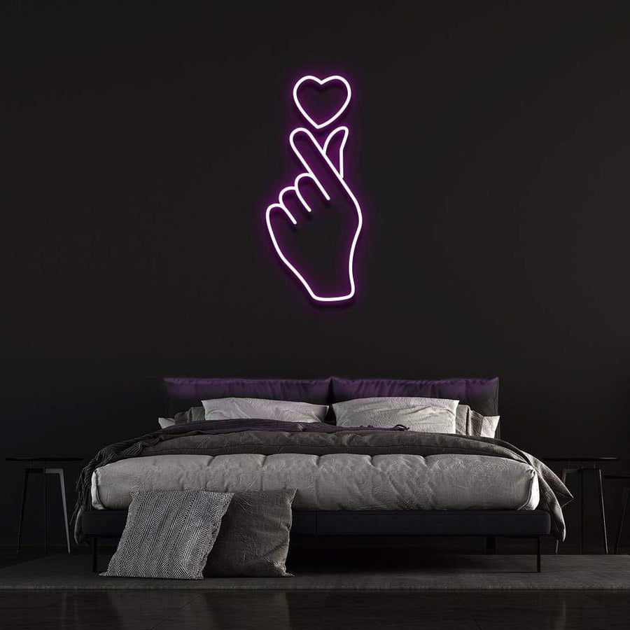 Thumbnail: Love At Your Fingertips LED Neon Sign, Neon Sign Custom, Home Decor, Gift