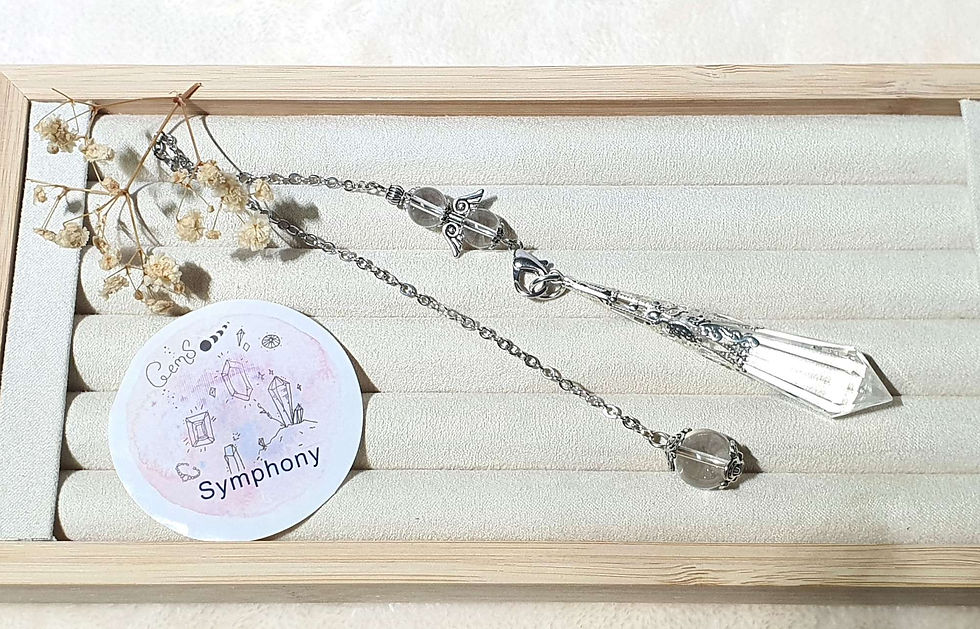 Clear Quartz Pendulum Chain 31cm