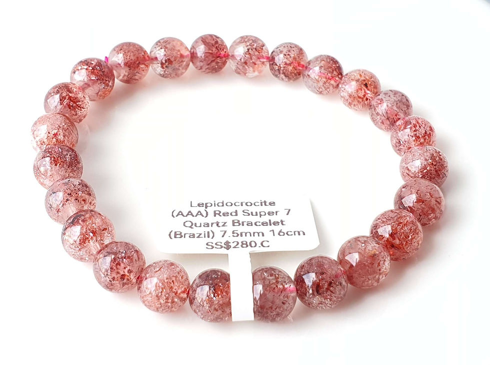 縮圖：Lepidocrocite Red Super 7 Quartz Bracelet (Brazil AAA)