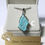 縮圖：Raw Natural blue turquoise Silver 925 Pendant 