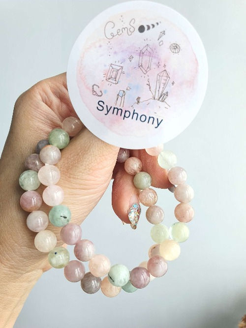 Beryl Bracelets 8mm 15cm / Morganite