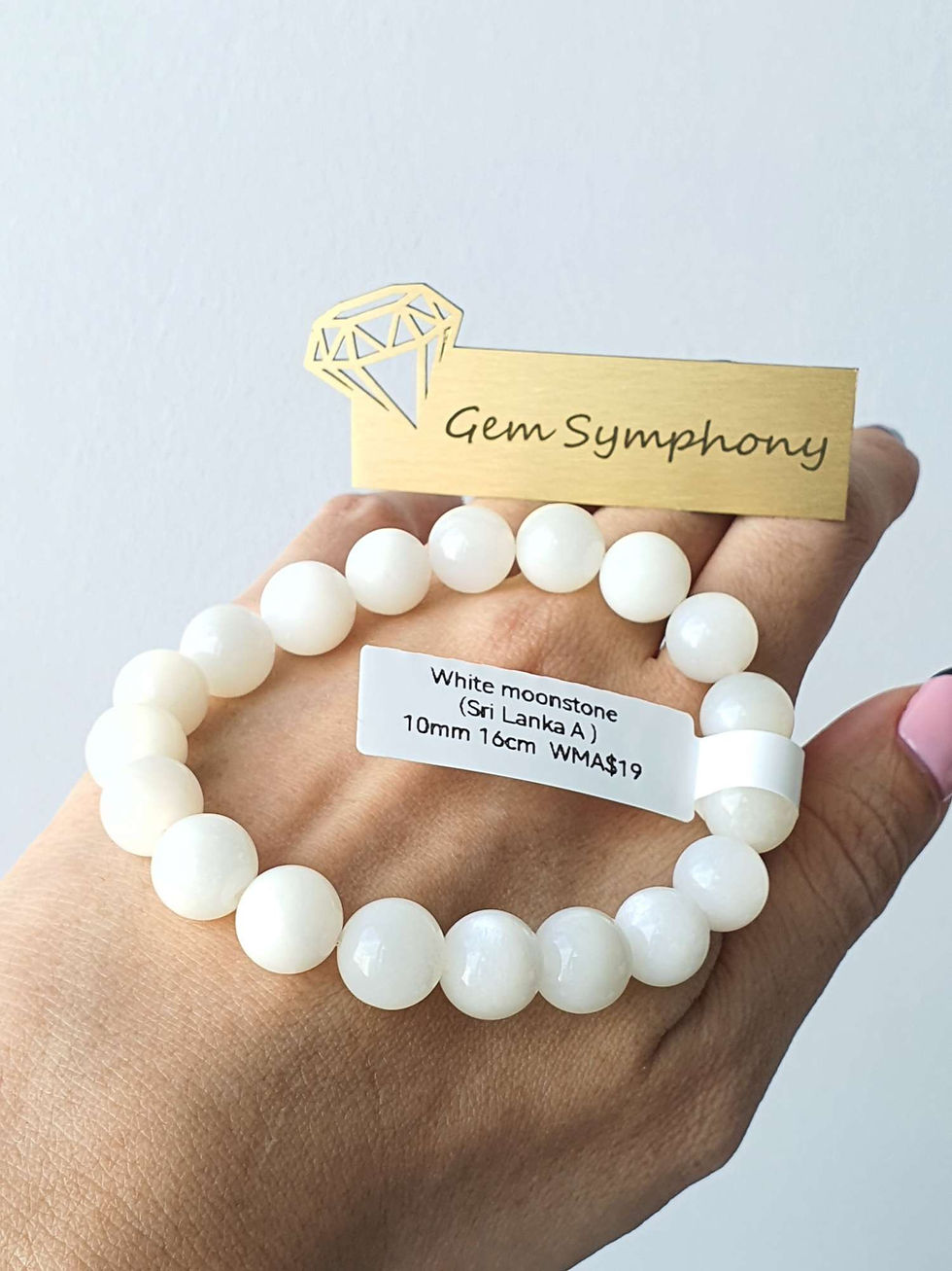 縮圖：White moonstone (Sri Lanka A)