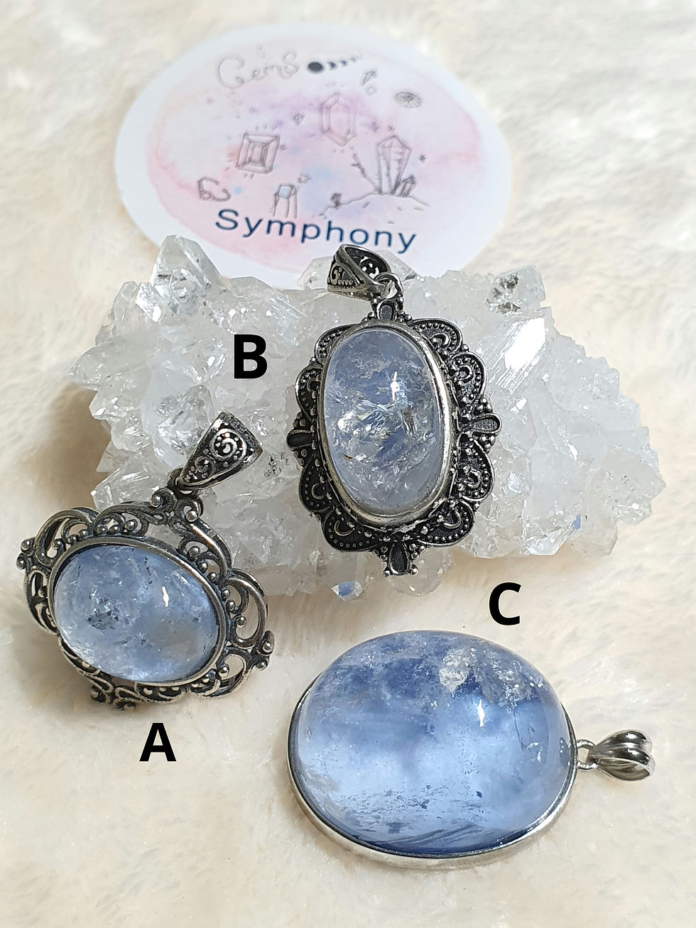 縮圖：Dumortierite in Silver 925 Pendant 