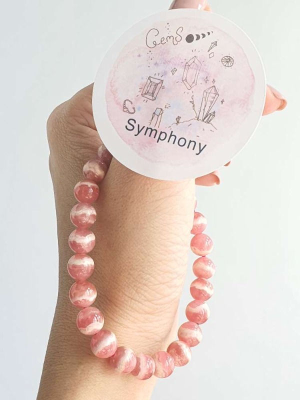 Rhodochronsite Bracelet (Madagascar Grade AAA)