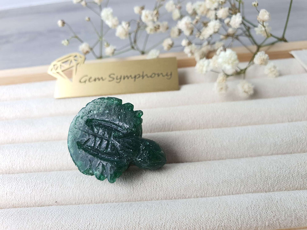 縮圖：Green Strawberry Quartz carved in small turtoise 