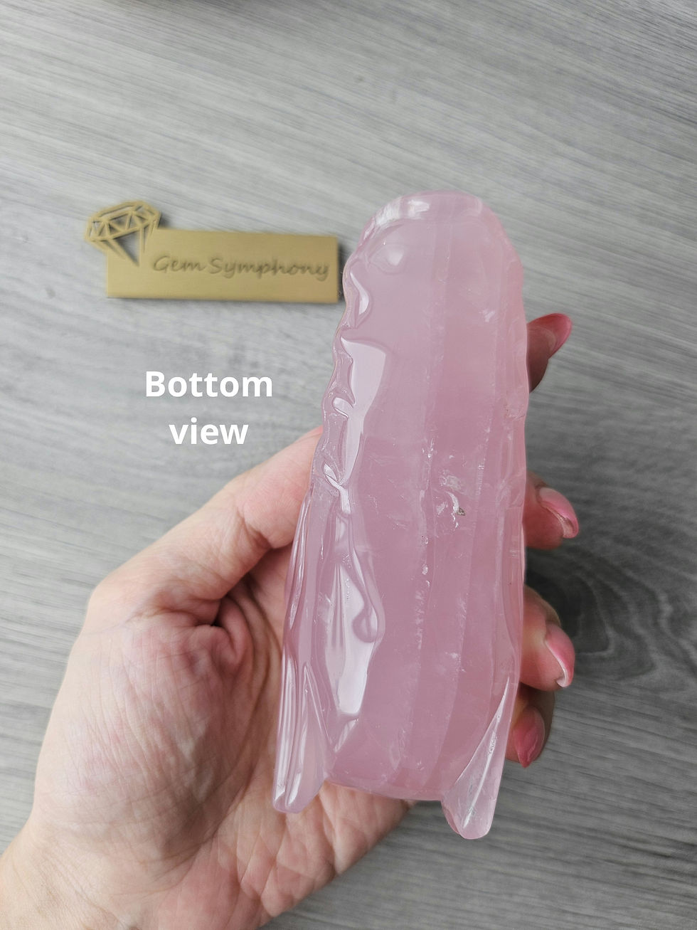 Thumbnail: 2024 Dragon carved in Rose Quartz 375g (Madagascar AAAA)