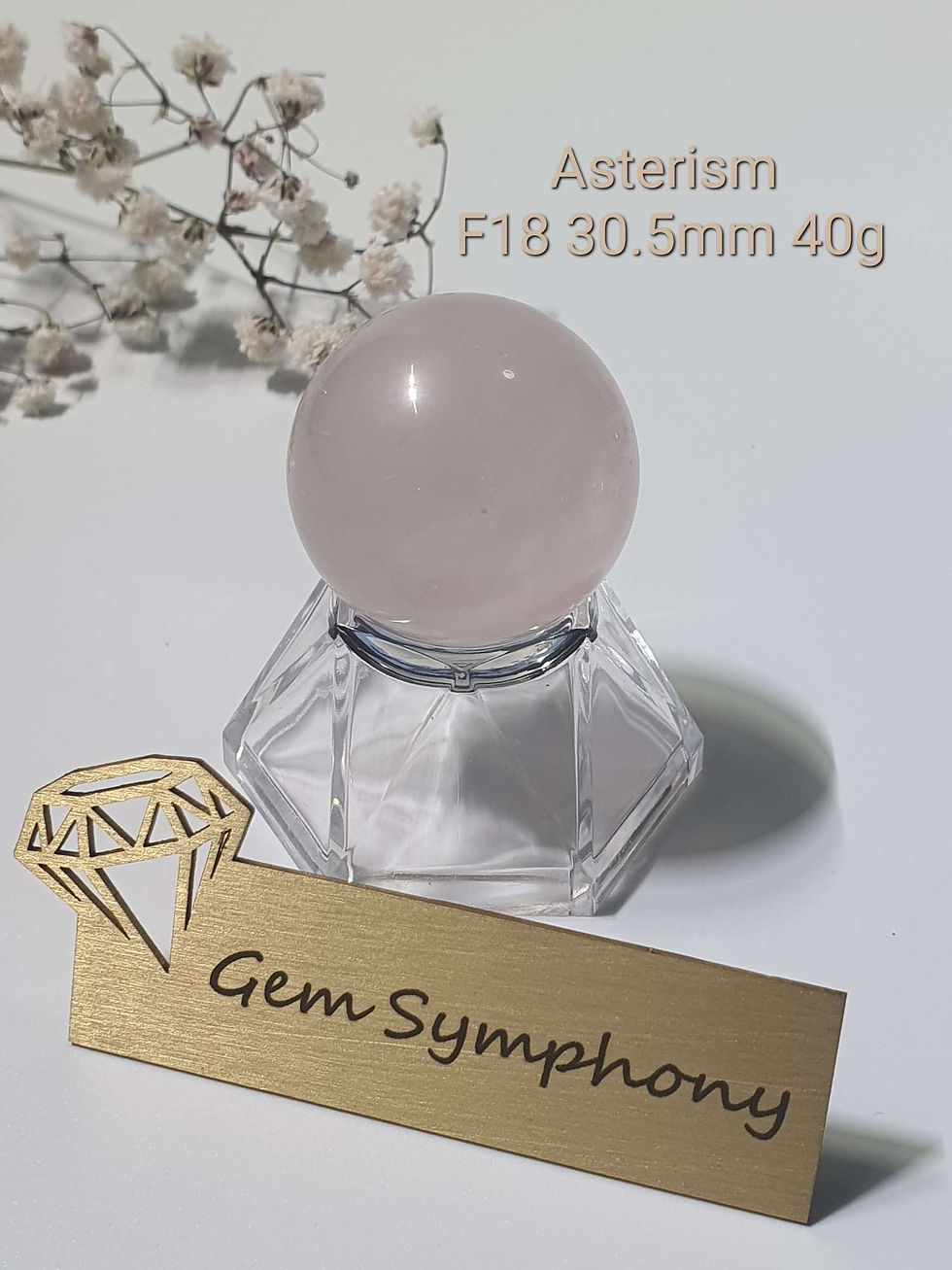 縮圖：Rose quartz spheres 30-34mm