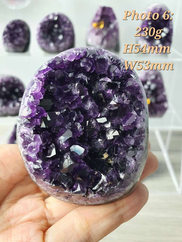 Thumbnail: Raw ESP Uruguay Amethyst Drusy Geodes (AAA)