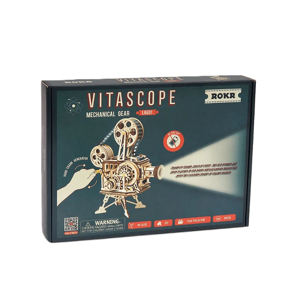 Maqueta de madera proyector de cine