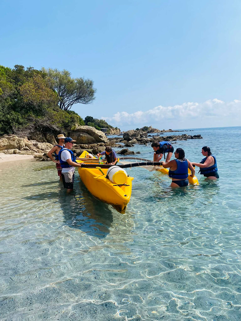 Chasse aux trésort ou escape game immersif à bord d'une pirogue en CORSE