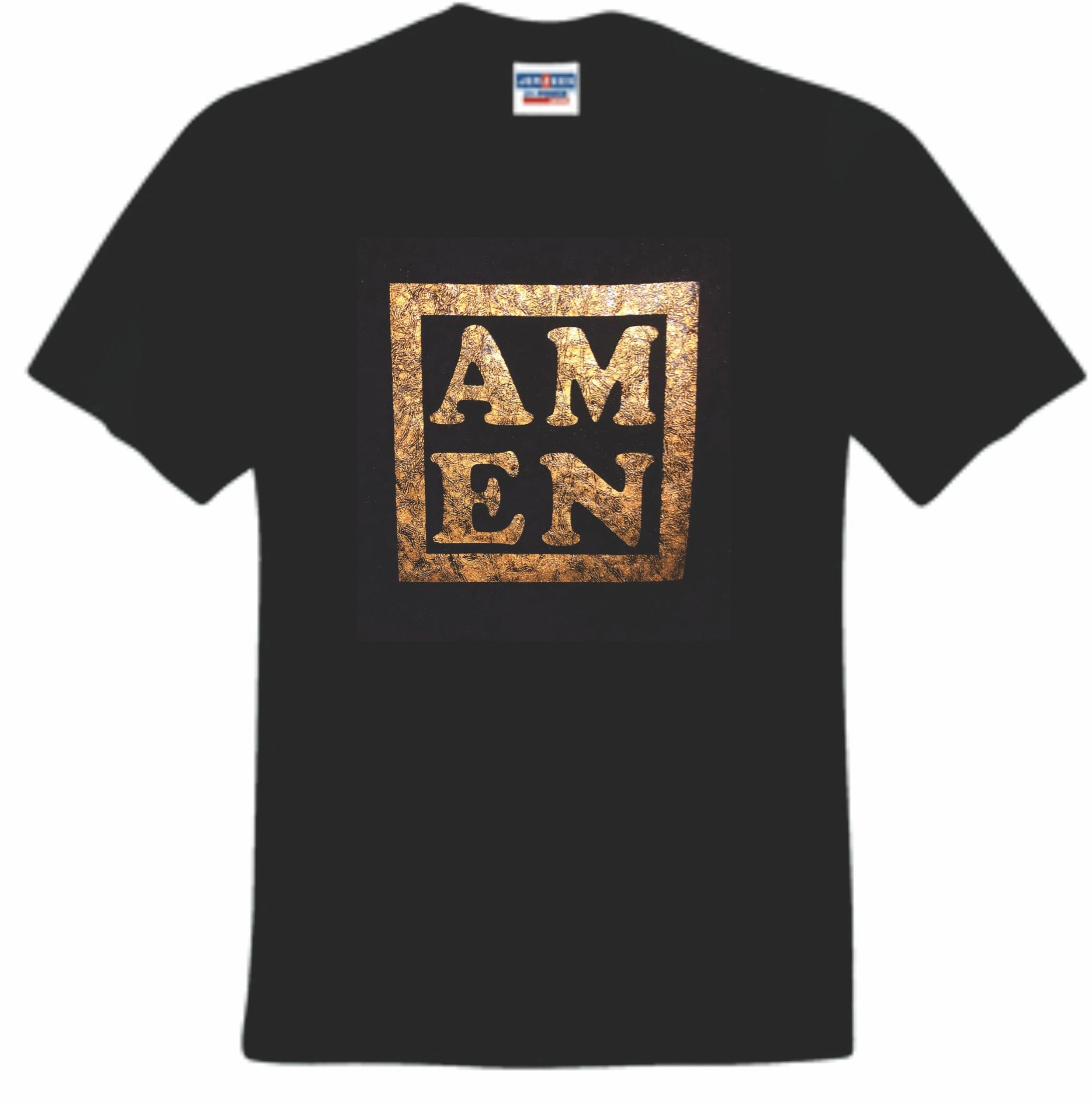 Amen Distressed Foil T-Shirt