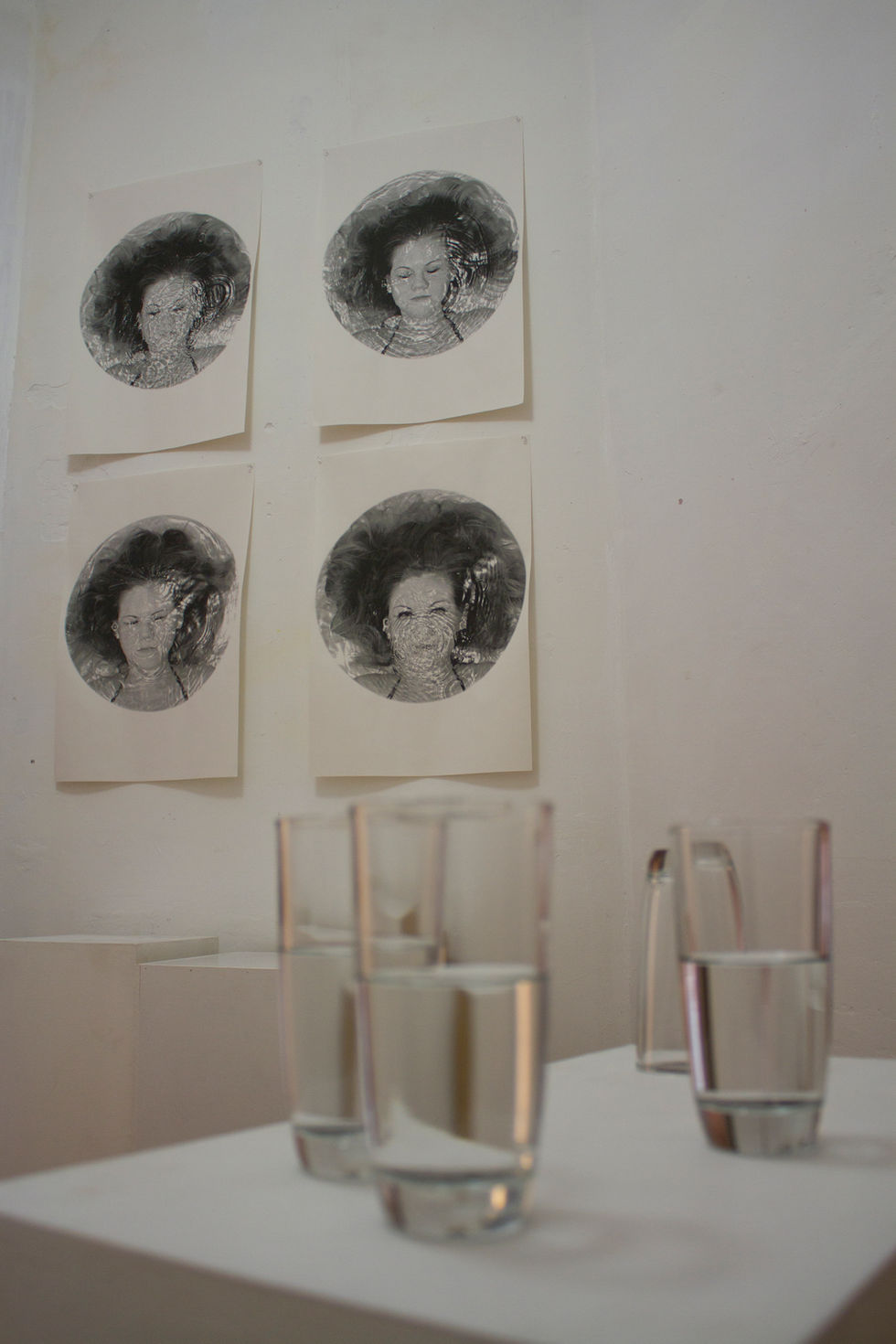 Exhibition
water
five fathoms
installation art
ready-made
glass art
print
conceptual art
photo-based art
photography
plinths