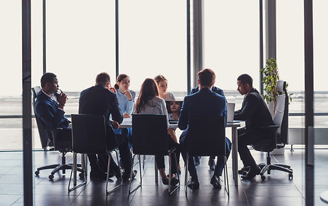 Decoratieve stockfoto van zakelijke meeting