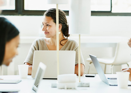 Employees in an office setting