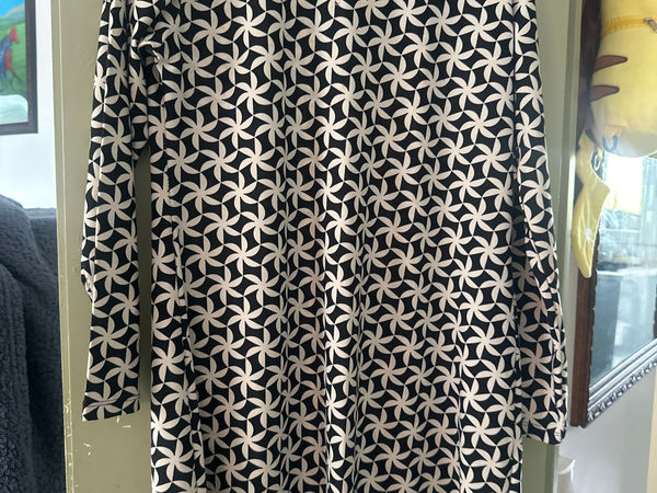 Robe à manches longues motifs géométriques Cotton Life