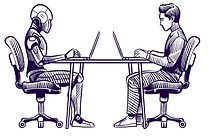 robot-vs-man-human-humanoid-robot-work-w