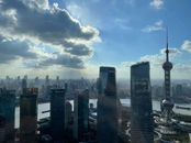 View from Jin Mao Tower, 54 floor, Grand Hyatt Lobby