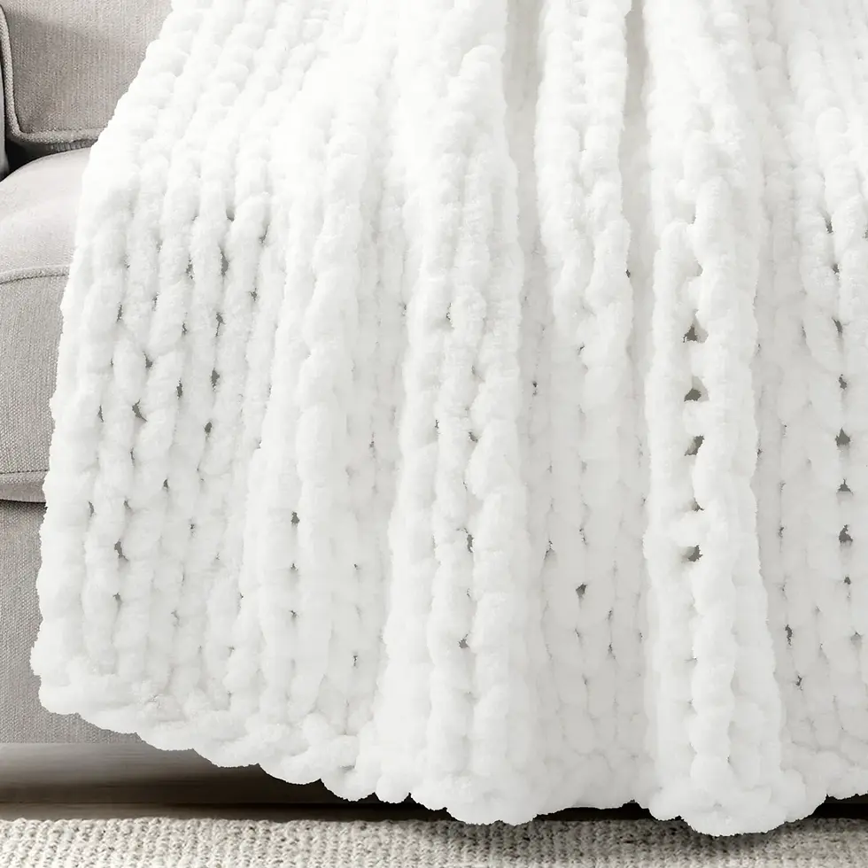 Thumbnail: White Chunky Throw