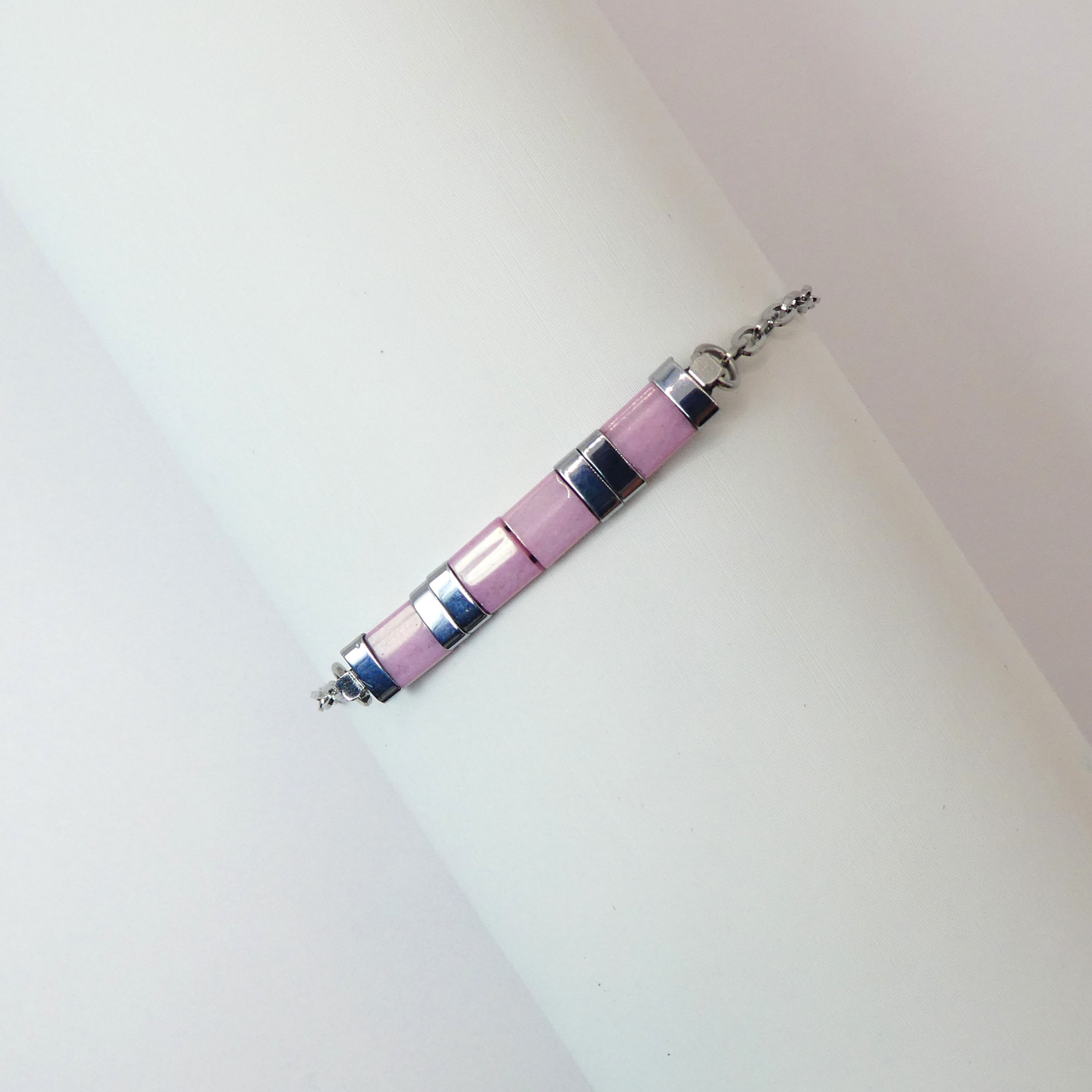 Bracelet Vénus - Orchidée / Argenté