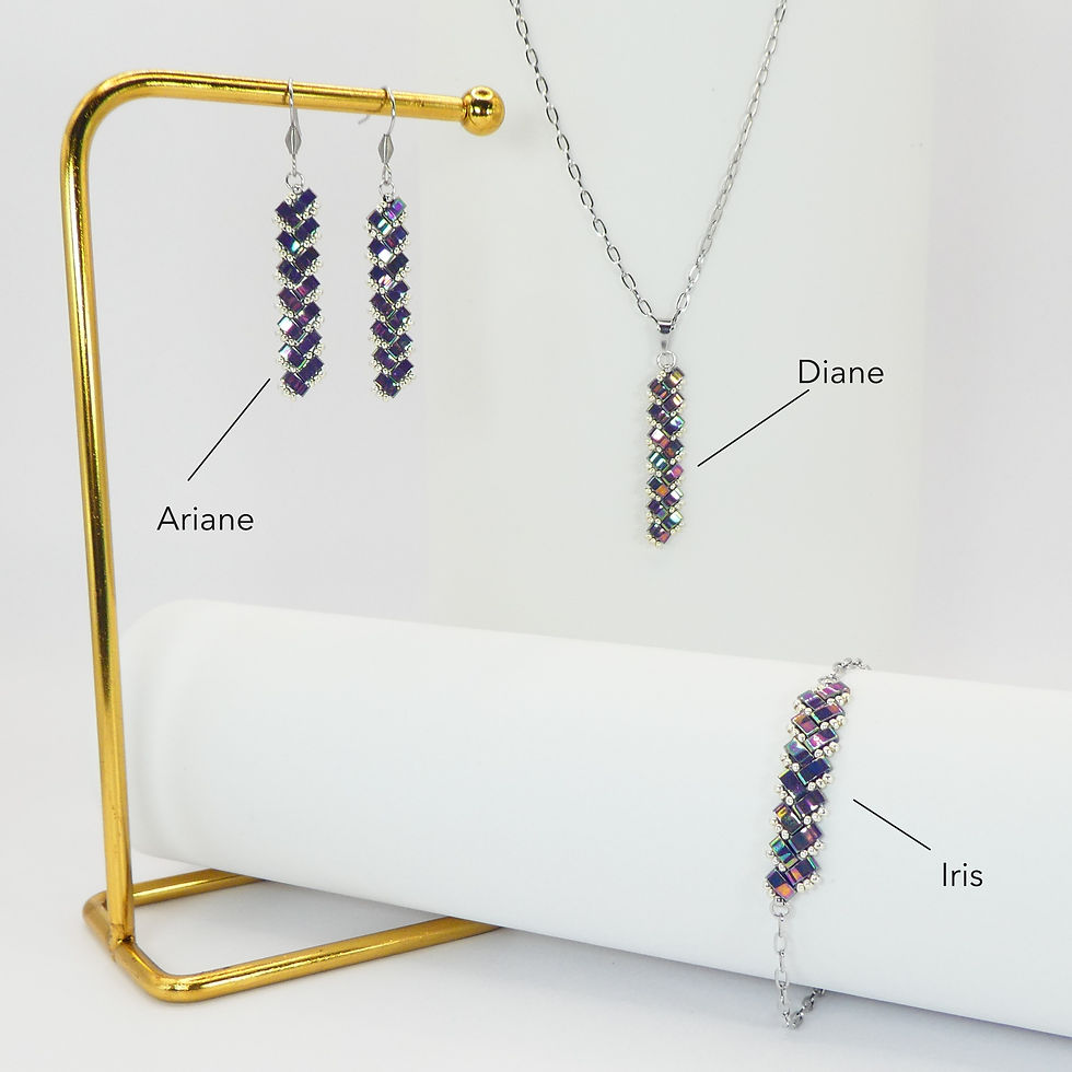 Miniature : Bracelet Iris - Violet Irisé