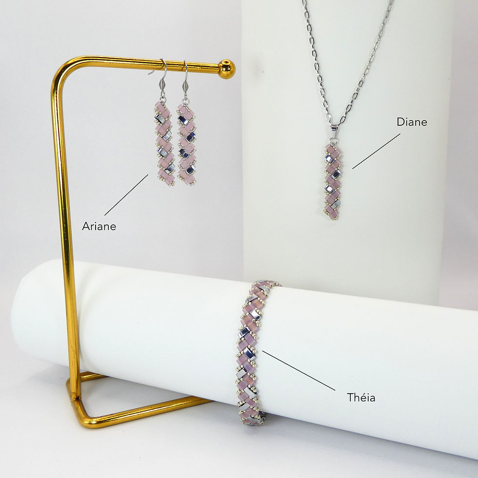 Miniature : Collier Diane - Améthyste/Argenté