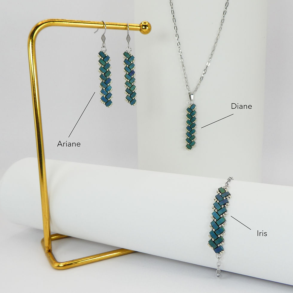 Miniature : Bracelet Iris - Bleu Vert