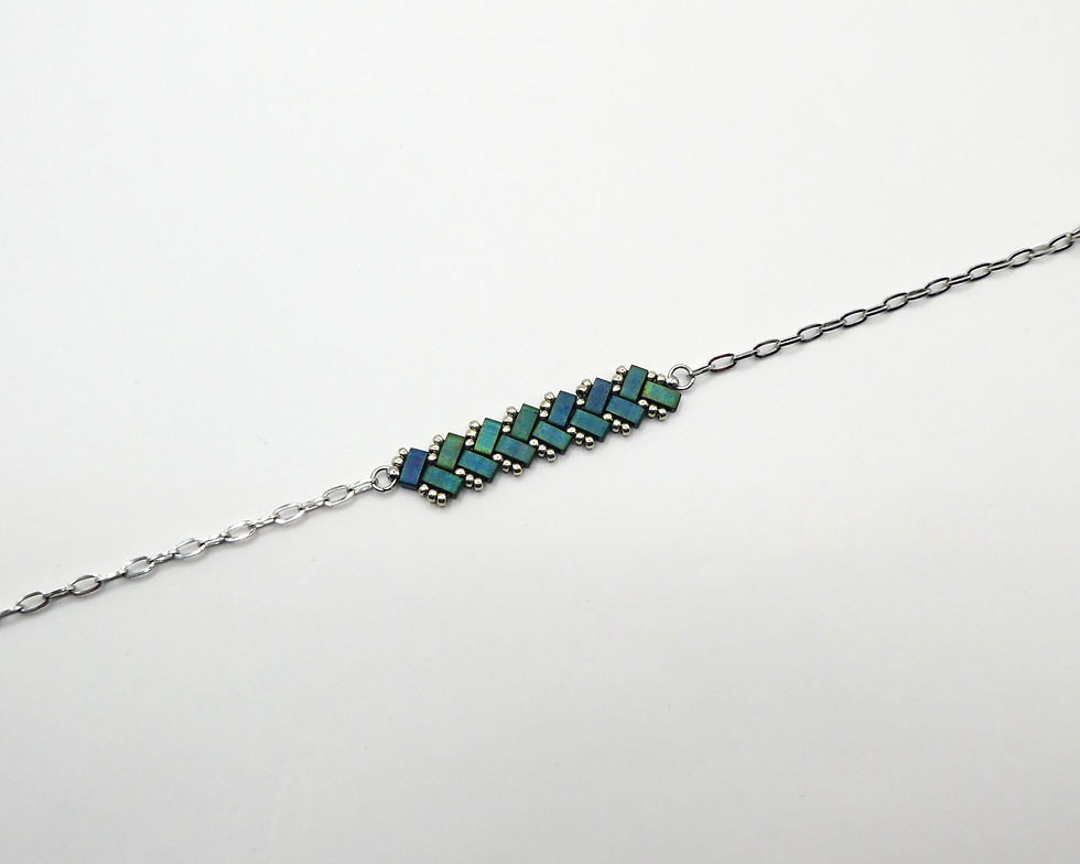 Miniature : Bracelet Iris - Bleu Vert