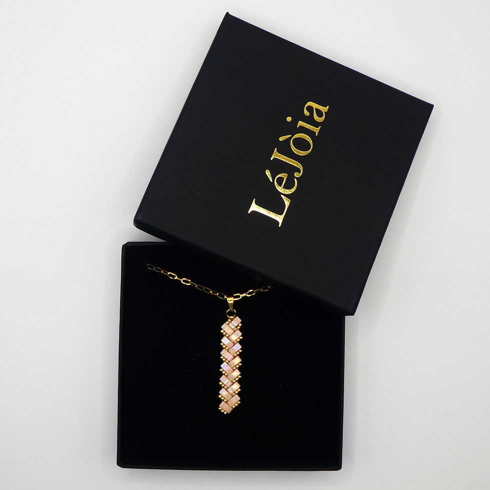 Miniature : Collier Diane - Rose Corail