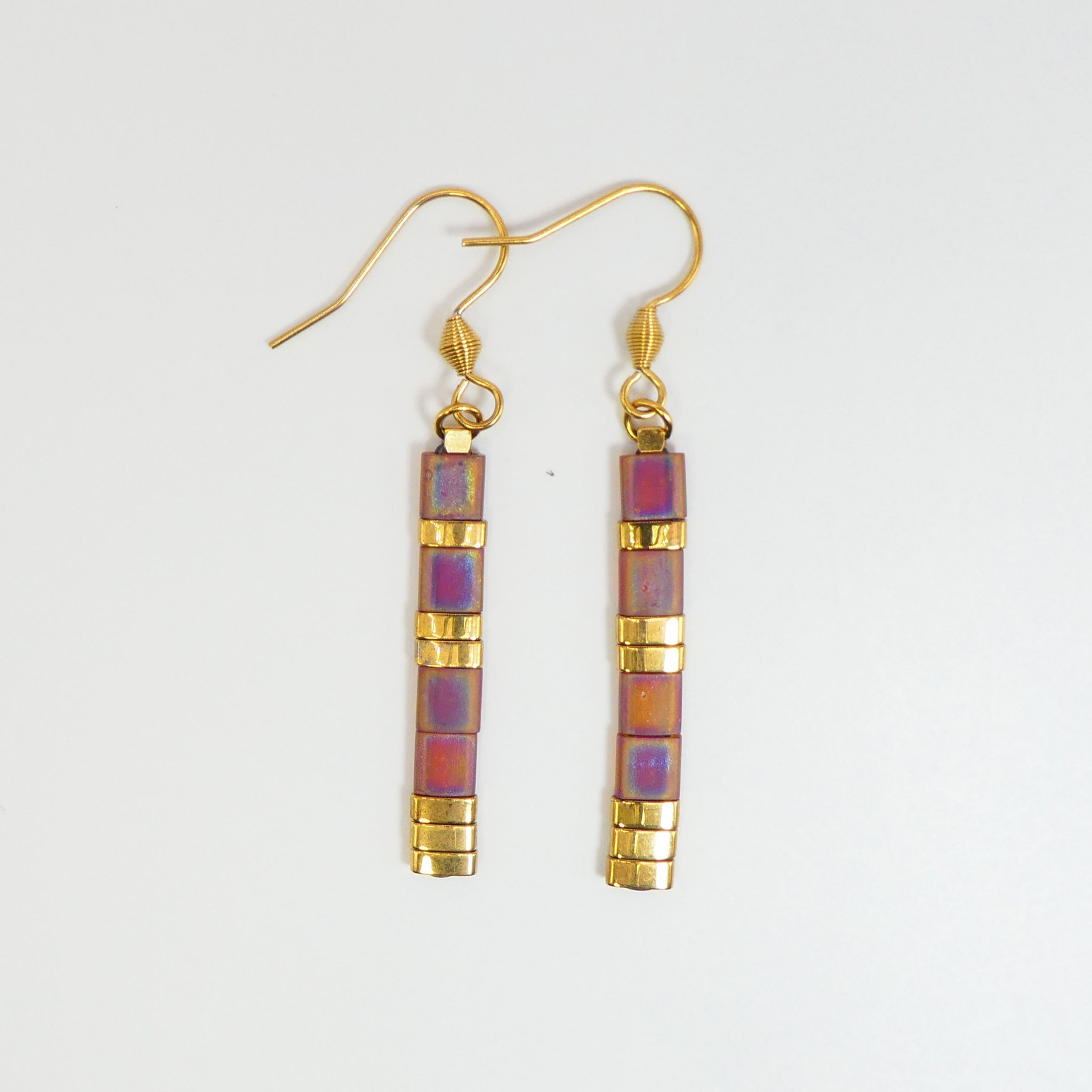 Boucles d'oreilles Eos - Cuivre / Doré