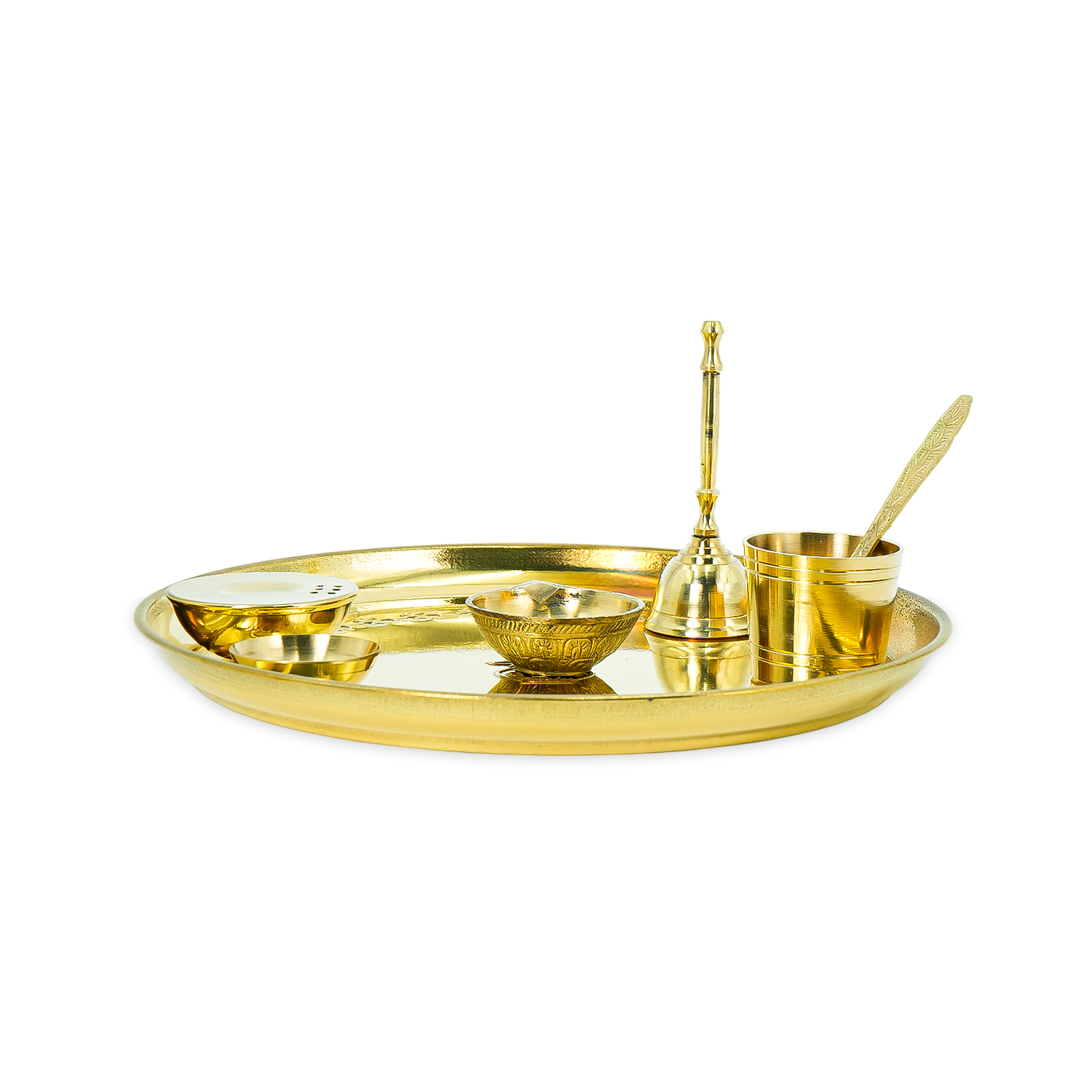 Ritual Thali | 22k Gold Coated Pure Brass