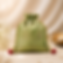 Banarasi Silk Potli Bag with Braided Drawstrings and Decorative Latkan Tassels