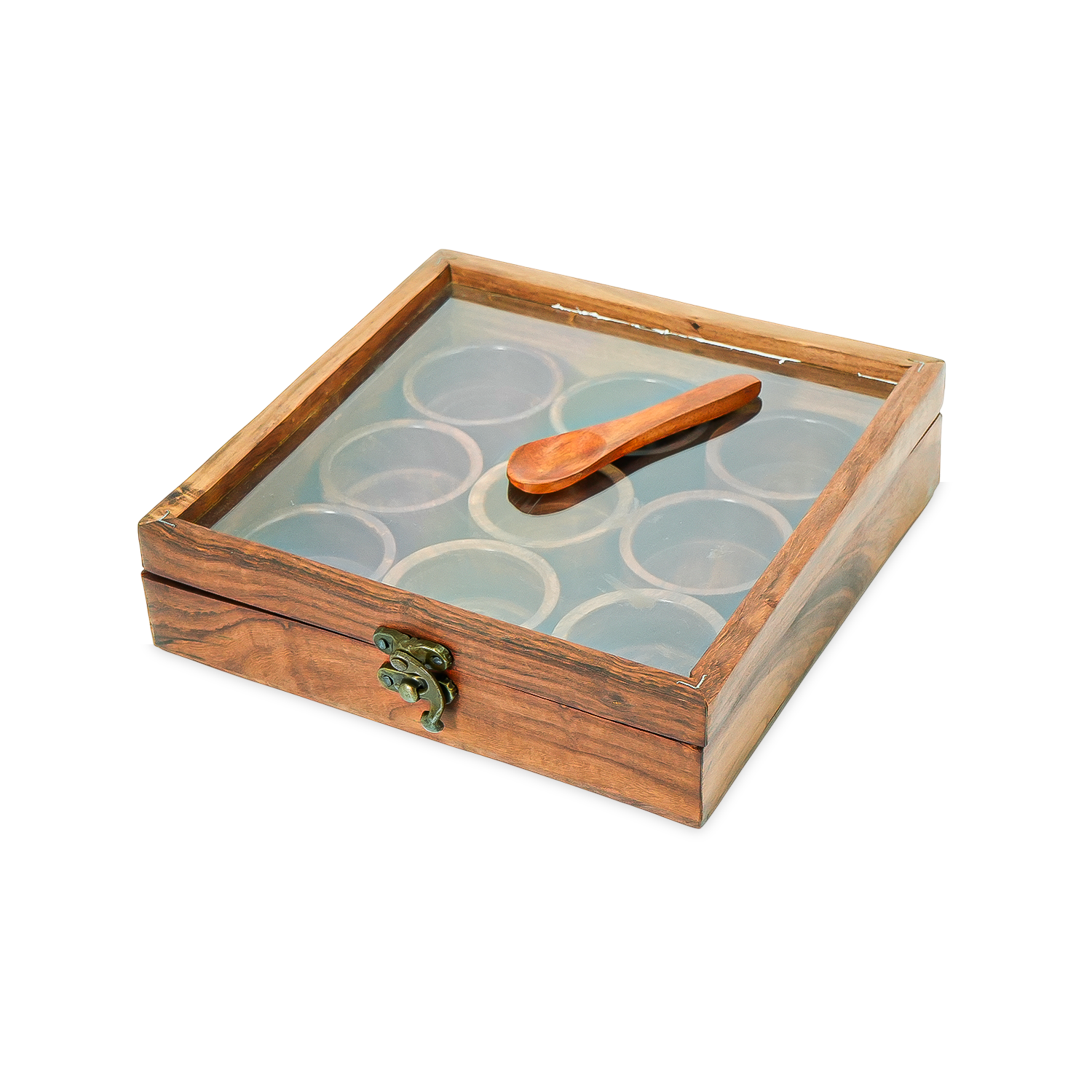 Multipurpose Wooden Compartment Box