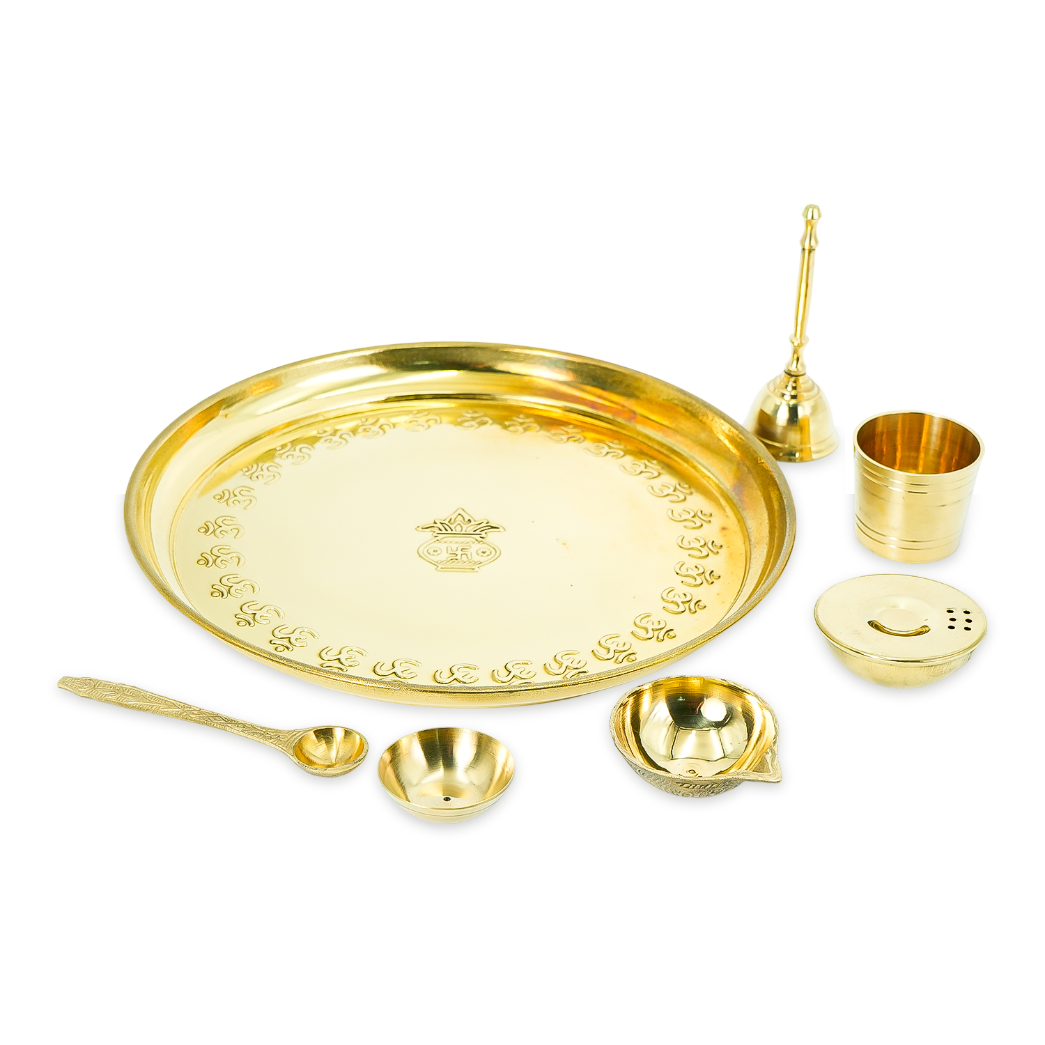 Ritual Thali | 22k Gold Coated Pure Brass