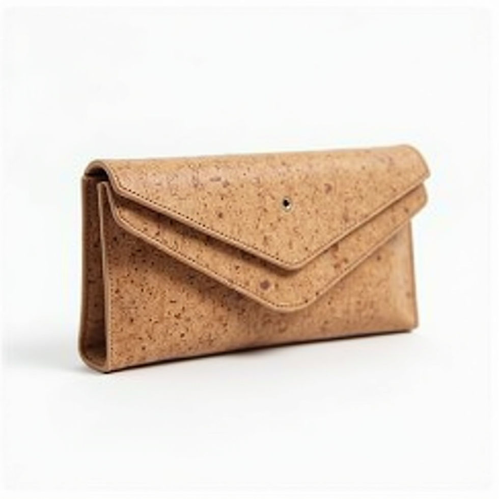Cork Foldover Clutch